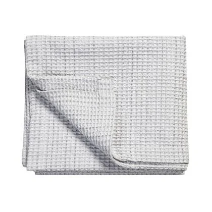 Bedsprei | Wafeldeken Pure 31 Grey | 180 x 260 cm | Grijs | Wit