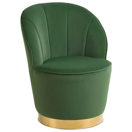 Beliani - ALBY - Fauteuil - Groen - Fluweel