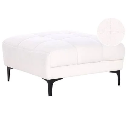 Beliani - ALNES - Ottomaan - Wit - Polyester