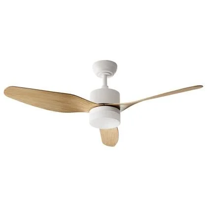 Beliani-ANDERSON-Plafondventilator-Lichtbruin-Synthetisch materiaal