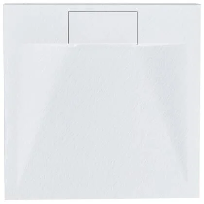 Beliani - AZZURRO - Douchebak - Wit - 80 x 80 x 3 cm - SMC (kunststof)