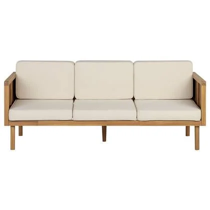 Beliani - BARATTI - Driezitsbank - Lichte houtkleur - Acaciahout