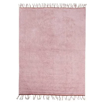 Beliani - CAPARLI - Vloerkleed - Roze - 140 x 200 cm - Katoen