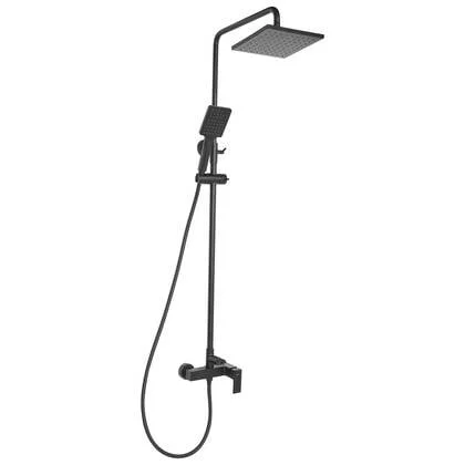 Beliani-CATAGENA-Douchemengkraan set met regendouche-Zwart-Messing