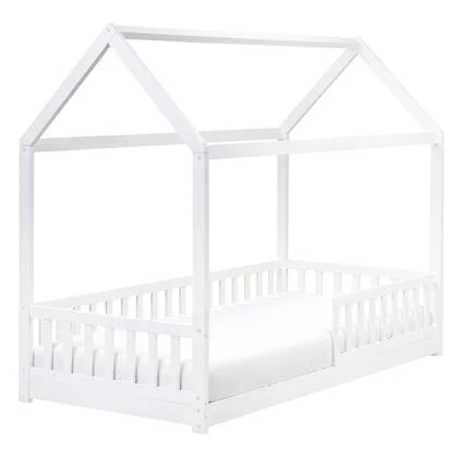 Beliani - COSSAYE - Kinderbed - Wit - 90 x 200 cm - Grenenhout