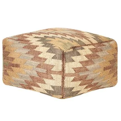 Beliani - DEEPOR - Poef - Beige - Jute