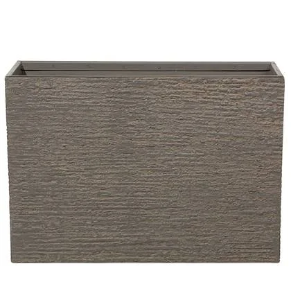 Beliani - EDESSA - Plantenbak - Donkerbruin - 80 cm - Stenenmix