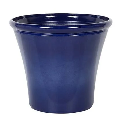 Beliani - KOKKINO - Plantenbak - Blauw - 50 cm - Klei-vezelmengsel