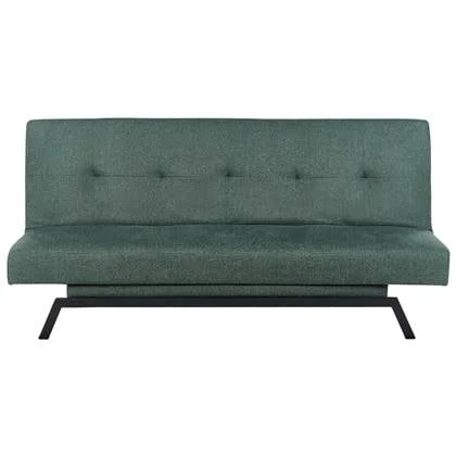 Beliani - LEEDS - Slaapbank 3-zits - Donkergroen - Polyester