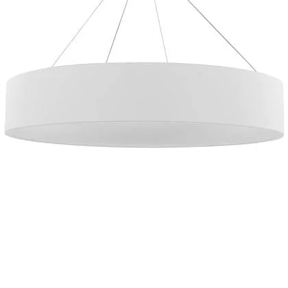 Beliani - LENYA - Hanglamp - Wit - Staal