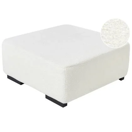 Beliani - LUNGO - Ottomaan - Wit - Bouclé