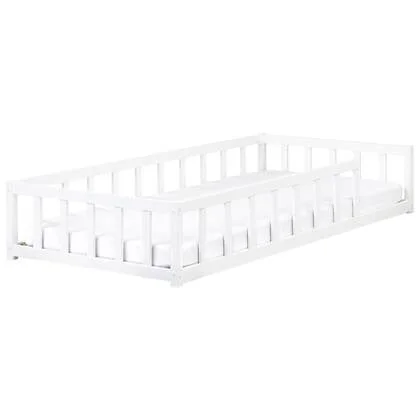 Beliani - MEYMAC - Kinderbed - Wit - 90 x 200 cm - Dennenhout