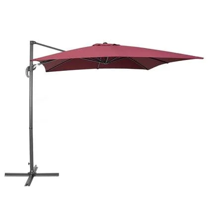 Beliani - MONZA - Zweefparasol - Rood - Polyester