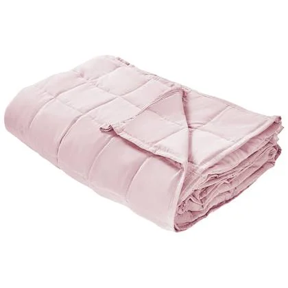 Beliani - NEREID - Verzwaringsdeken - Roze - 120 x 180 cm - Polyester