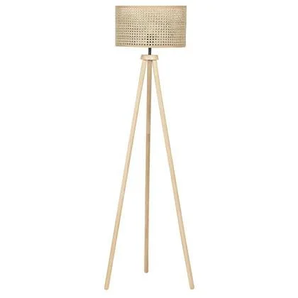 Beliani - PENTON - Staande lamp - Natuurlijk - Rotan