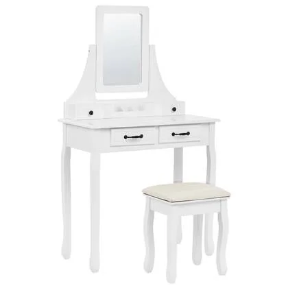 Beliani - RAYON - Kaptafel - Wit - MDF