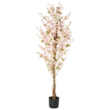 Beliani - SAKURA - Kunstplant - Roze - 185 cm - Synthetisch materiaal