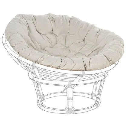 Beliani - SALVO|ORVIETO - Tuinzitkussen - Lichtbeige - Polyester