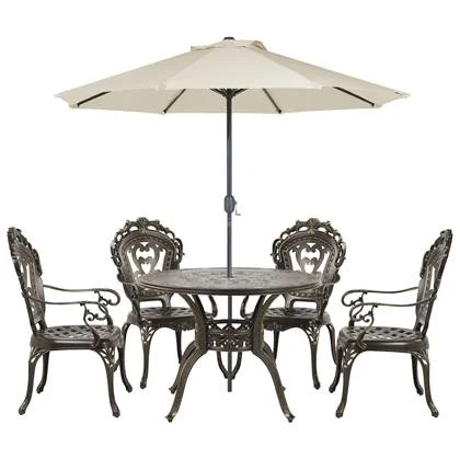 Beliani - SAPRI - Tuinset - Bruin - Aluminium