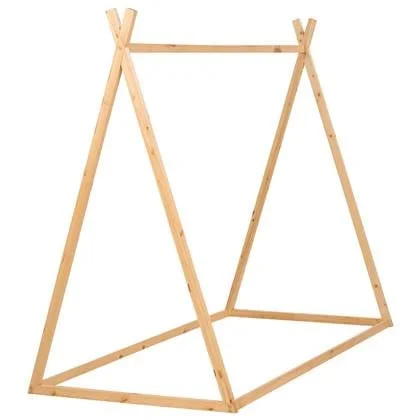 Beliani - SAURAT - Kinderbed - Lichtbruin - 90 x 200 cm - Dennenhout