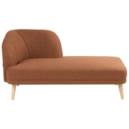 Beliani - TANLAY - Chaise longue - Goudbruin - Linkszijdig - Polyester
