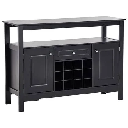 Beliani - TIMBOON - Wijnkast - Zwart - MDF