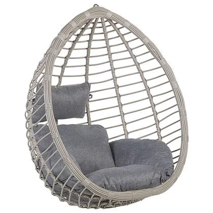 Beliani - TOLLO - Hangstoel - Grijs - PE rotan
