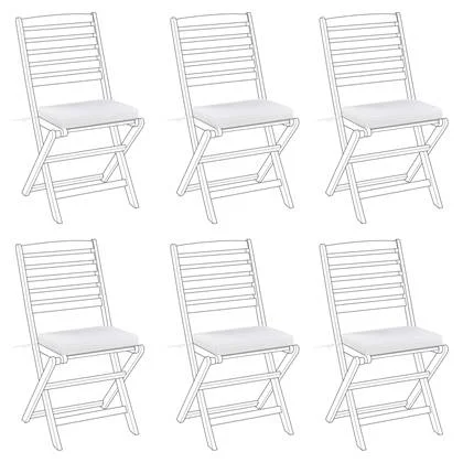 Beliani - TOLVE - Zitkussen set van 6 - Gebroken wit - Polyester