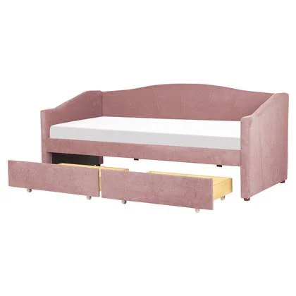 Beliani - VITTEL - Bed met opberger - Roze - Polyester