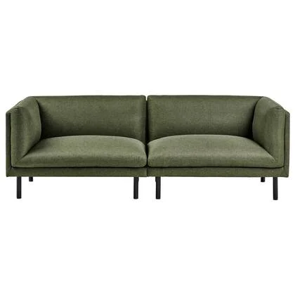 Beliani - VORGOD - Driezitsbank - Donkergroen - Polyester