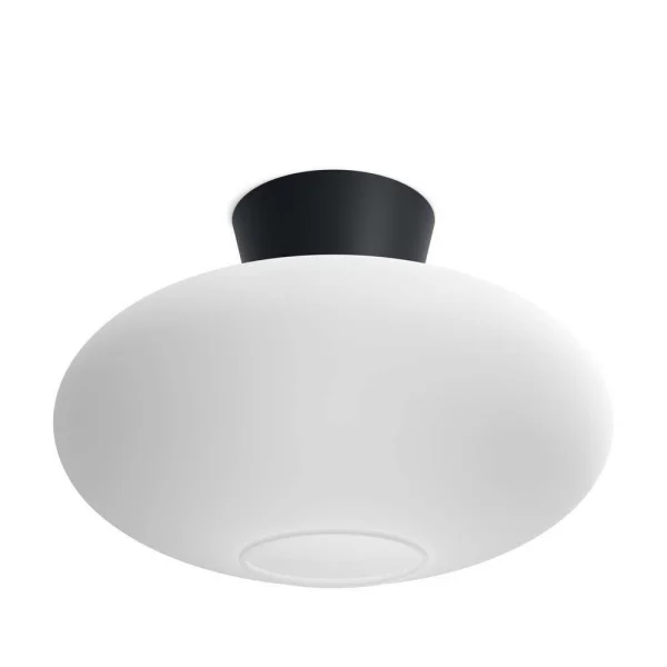 Belid - Bullo Plafondlamp XL Ø38 Matt Black/Opal