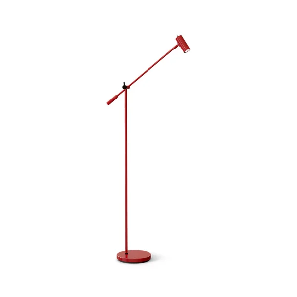 Belid - Cato Vloerlamp Dim. Blank Ruby Rood/Mat Zwart