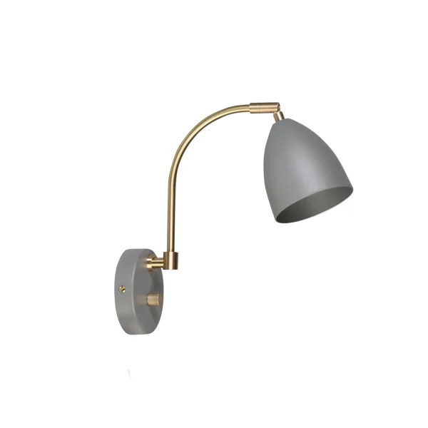 Belid Deluxe wandlamp warmgrijs-messing