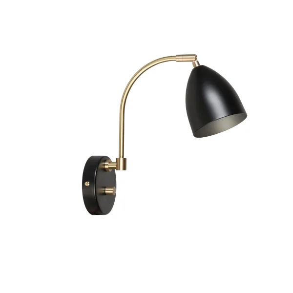 Belid Deluxe wandlamp zwart- messing