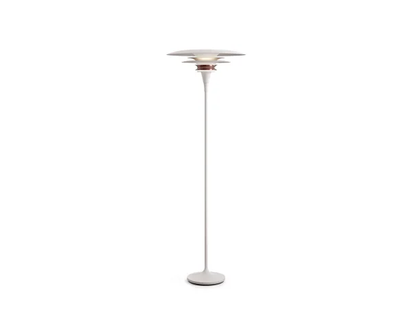 Belid - Diablo Vloerlamp Ø50 Matt White/Rosé Silver