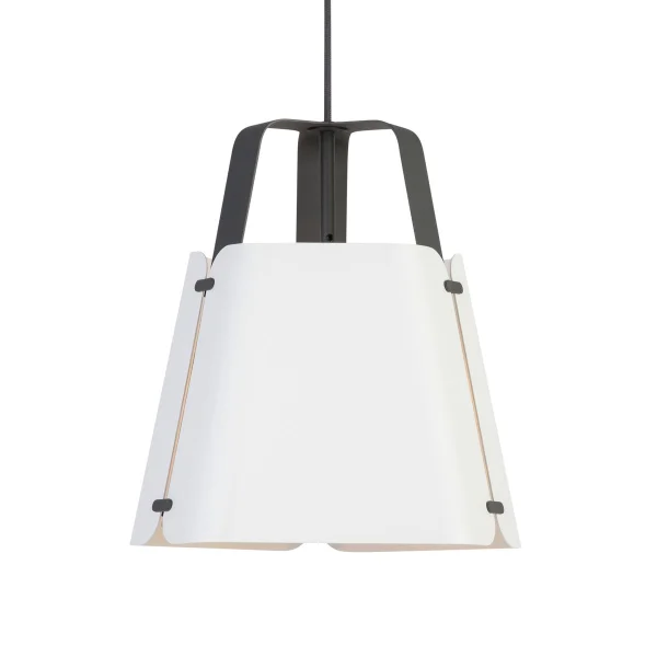 Belid Fold hanglamp Ø34 cm Antraciet-Witte structuur