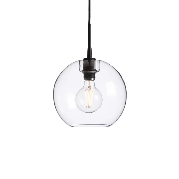 Belid Gloria hanglamp Ø26 cm Zwart-transparant glas