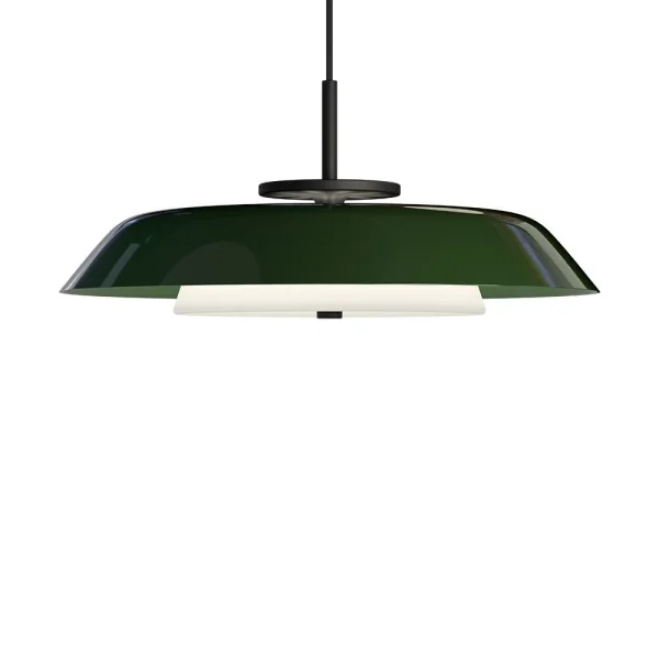 Belid - Horisont Hanglamp Ø43 Matt Black/Shiny Forest Green