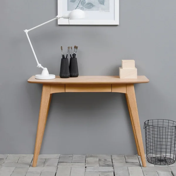 Bendt Bureau Mayra Eiken met lade, 105 x 74cm - Hout