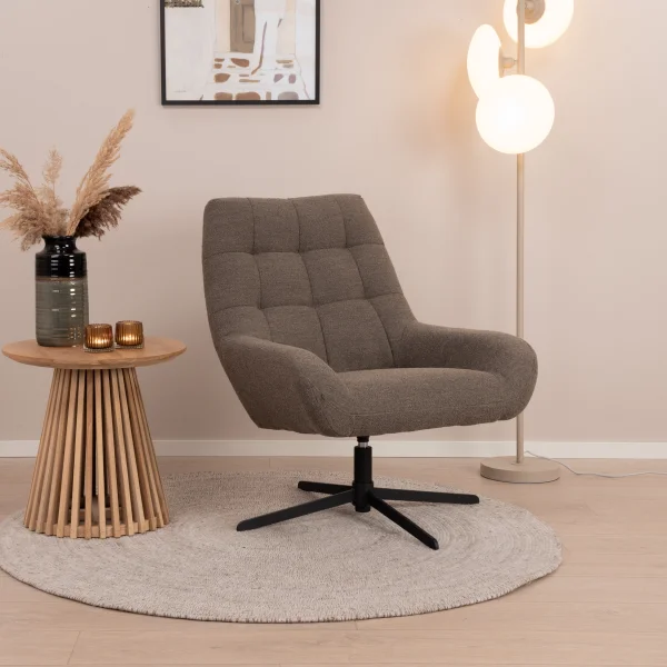 Bendt Draaifauteuil Nela Bouclé - Taupe