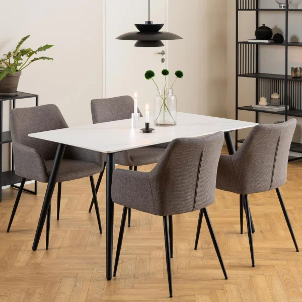 Bendt Eettafel Ib Keramiek, 140 x 80cm - Wit