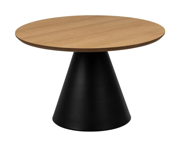 Bendt Ronde Salontafel Anemone Eiken - Zwart