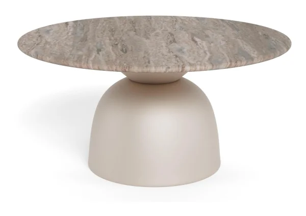 Bendt Ronde Salontafel Chardai Marmer, 80cm - Beige