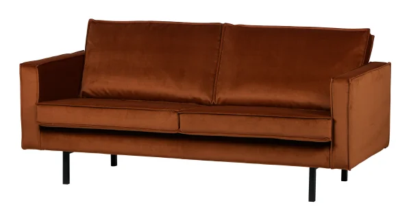 BePureHome Bank 2,5-zits Rodeo Velvet - Roest