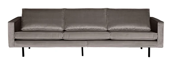 BePureHome Bank 3-zits Rodeo Velvet - Taupe