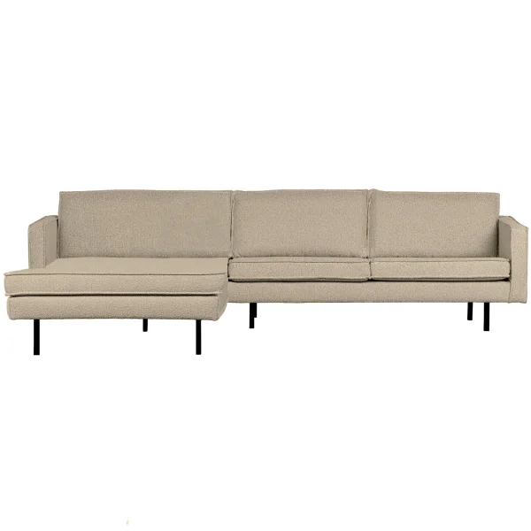 BePureHome-collectie Rodeo Chaise Longue Links Boucle Beige