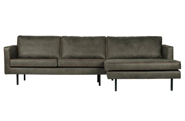 BePureHome-collectie Rodeo Chaise Longue Rechts Army