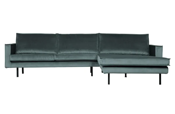 BePureHome-collectie Rodeo Chaise Longue Rechts Velvet Teal