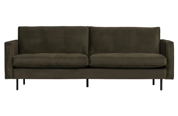 BePureHome-collectie Rodeo Classic Bank 2,5-zits Velvet Dark Green Hunter