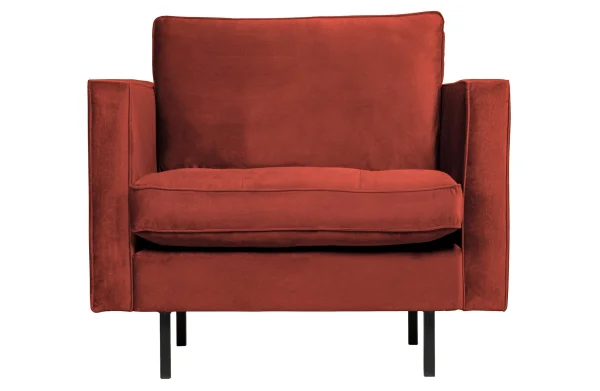 BePureHome-collectie Rodeo Classic Fauteuil Velvet Chestnut